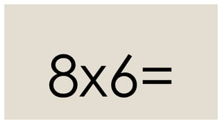 Multiplication table for nmp 8 in mathematics | PPTX