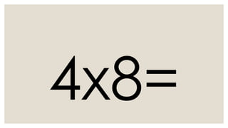 Multiplication table for nmp 8 in mathematics | PPTX