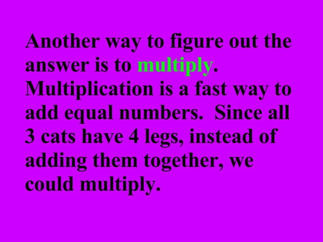 Multiplication Powerpoint | PPT | Science