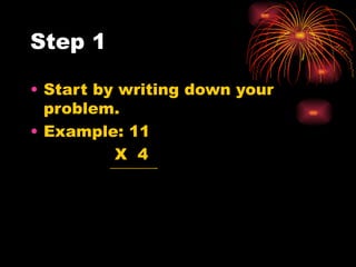 Multiplication Two Digit By One Digit | PPT