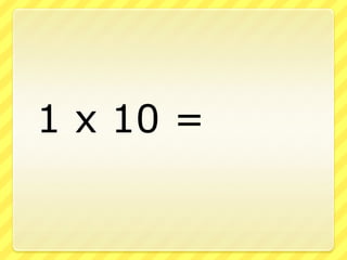 Multiplication 0s 1s | PPSX