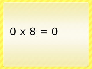 Multiplication 0s 1s | PPSX | Homework and Study | Education