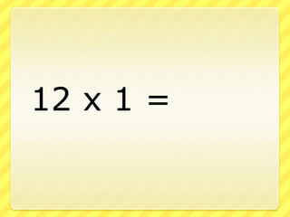 Multiplication 12s | PPSX