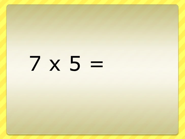 Multiplication 7s