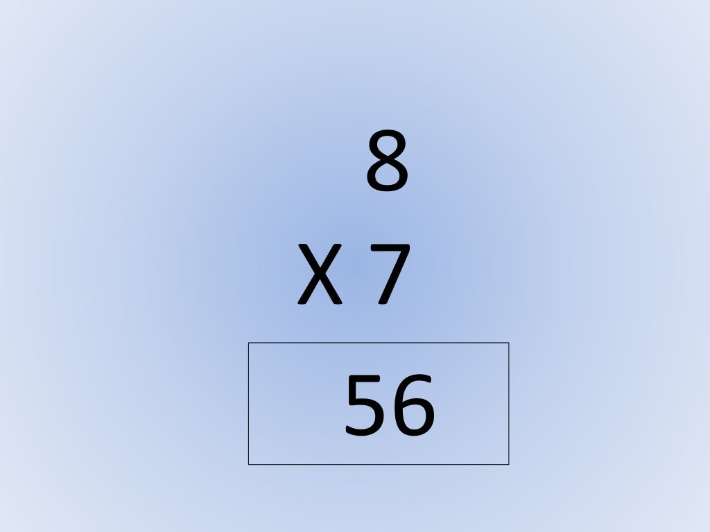 Multiplication 8s Multiplication 8s