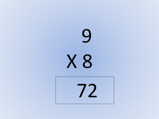 Multiplication 9s | PPTX