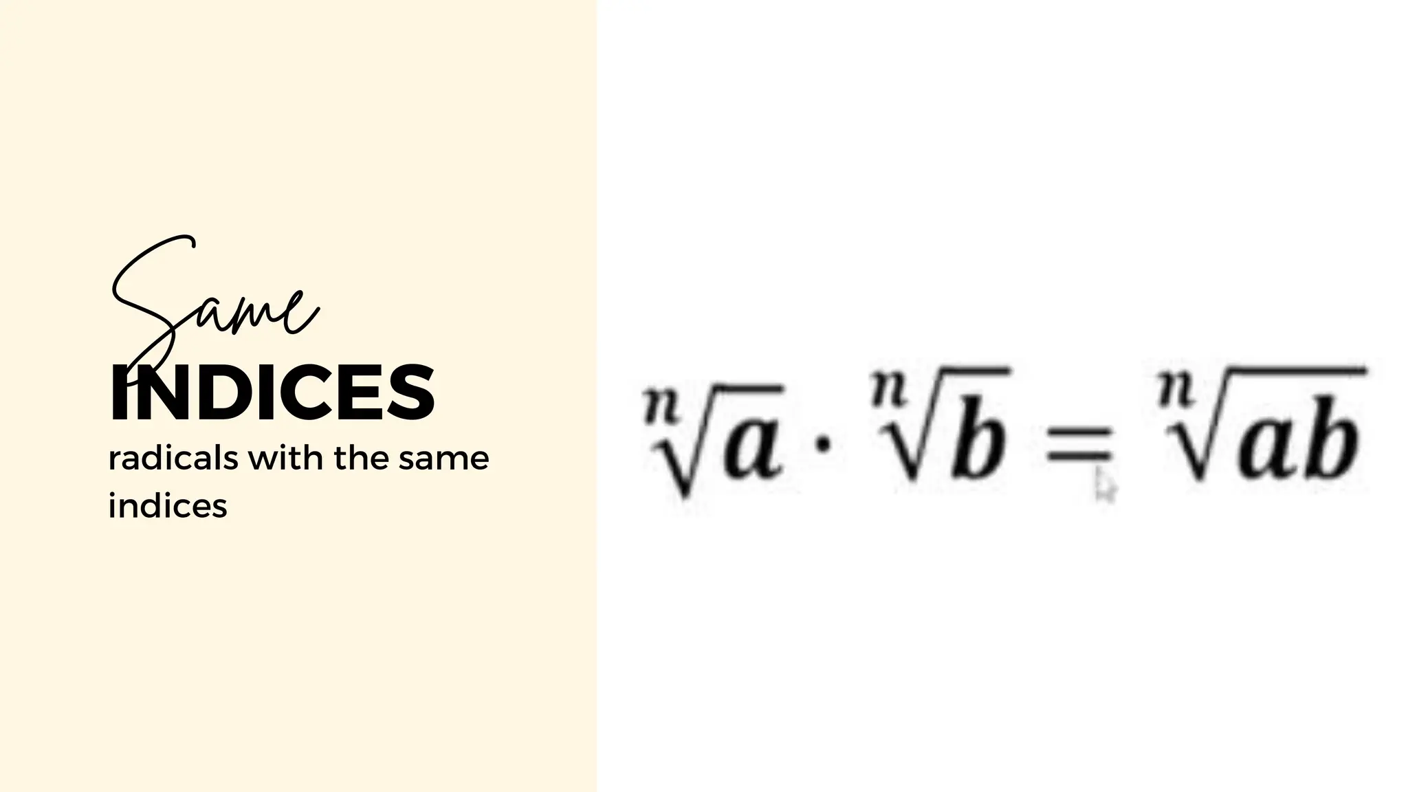 Multiplication Division Of Radicals 1 Pptx
