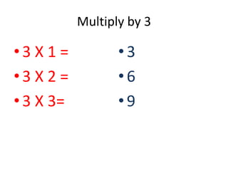 Multiplication Facts PPT