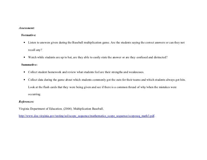 Multiplication Lesson Plan