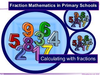 © Boardworks Ltd 2004of 56
Calculating with fractions
Fraction Mathematics in Primary Schools
 