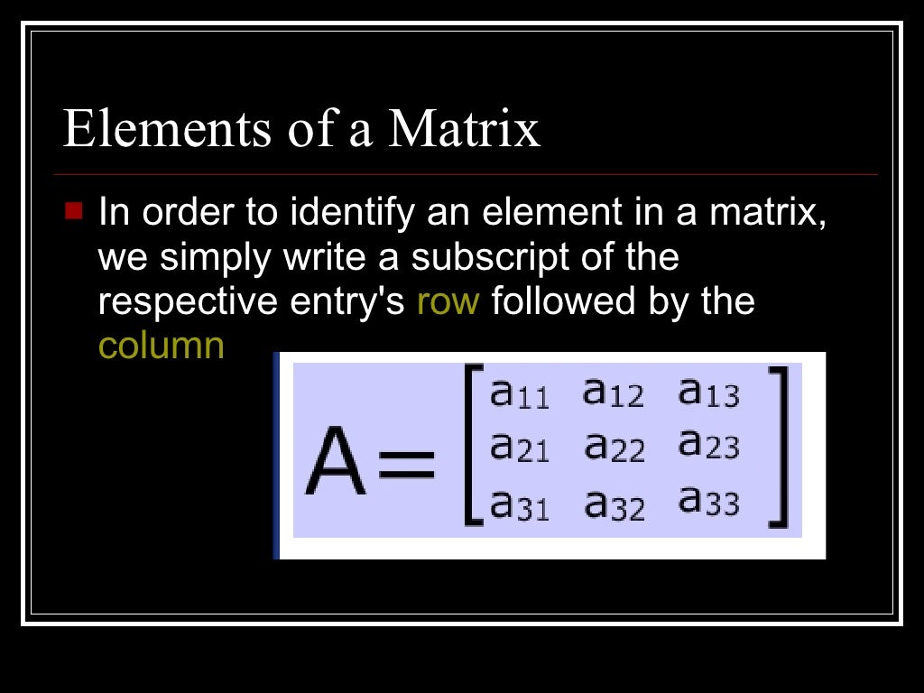 Multiplication Of Matrices