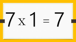 Multiplication table 6 and 7 | PPTX