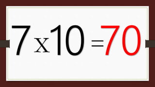 Multiplication table 6 and 7 | PPTX