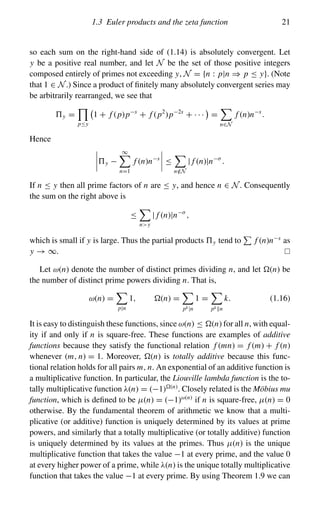 Multiplicative Theory Multiplicative number theory i.classical theory cambridge | PDF