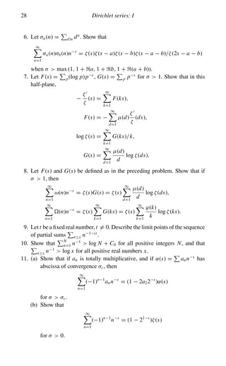 Multiplicative Theory Multiplicative number theory i.classical theory cambridge | PDF