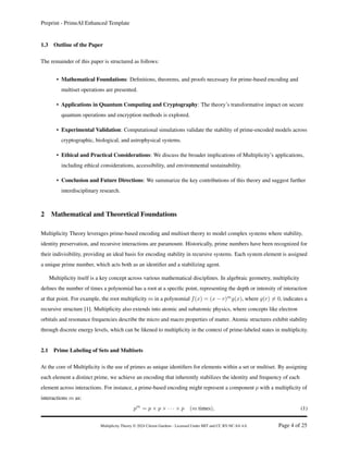 Multiplicity Theory Foundations and Applications | PDF