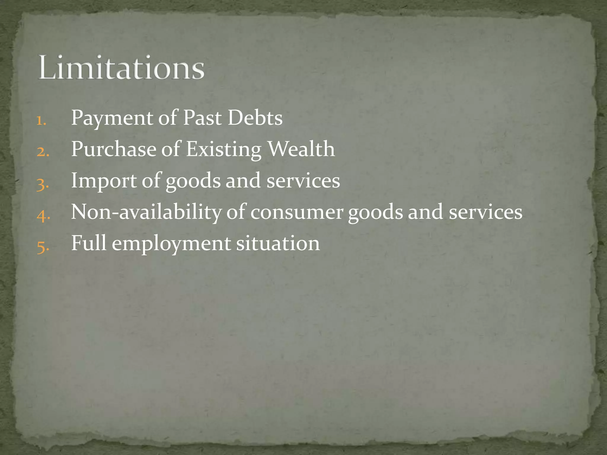 Multiplier Model in macro economics
