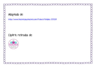Adaptado de:
https://www.teacherspayteachers.com/Product/Multiples-1371039
ClipArts retirados de:
 