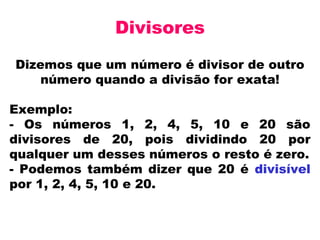 Multiplos divisores primos | PPT