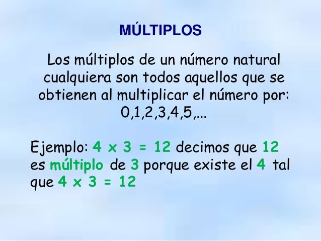 Facendo aprendo 4 MÚLTIPLOS DE UN NÚMERO III