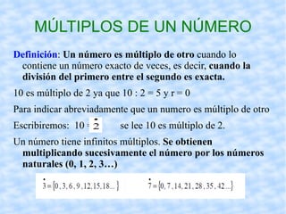 Multiplicando por 5 los números naturales 0,1,2,3,4,5.. . 