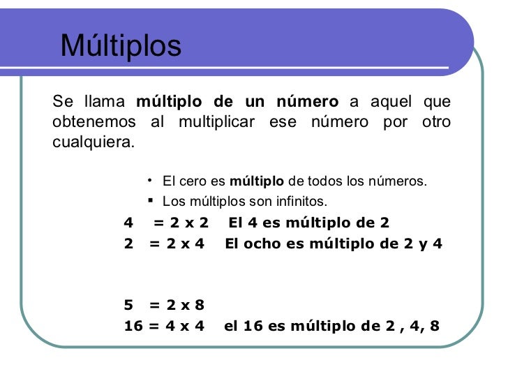 Resultado de imagen de multiplos