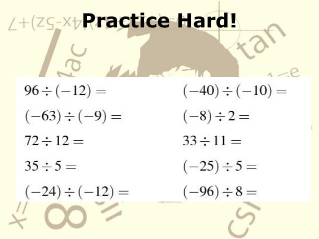 Multiply And Divide Integers Calculator