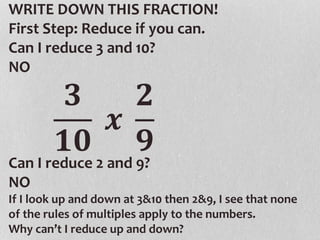 Multiply & Divide Fractions | PPTX