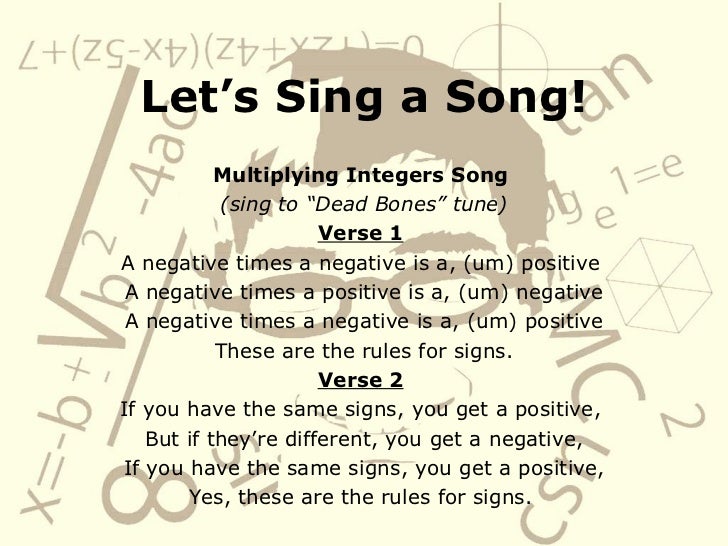 Multiplying and Dividing Integers