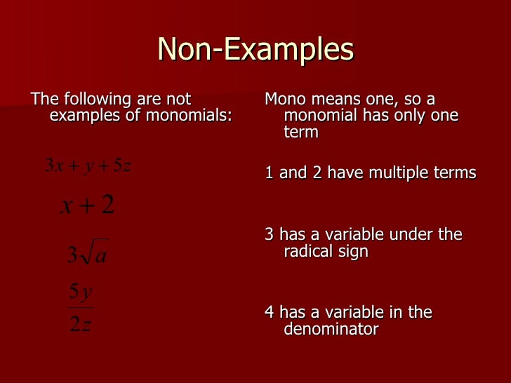 Multiplying And Dividing Monomials Module 1