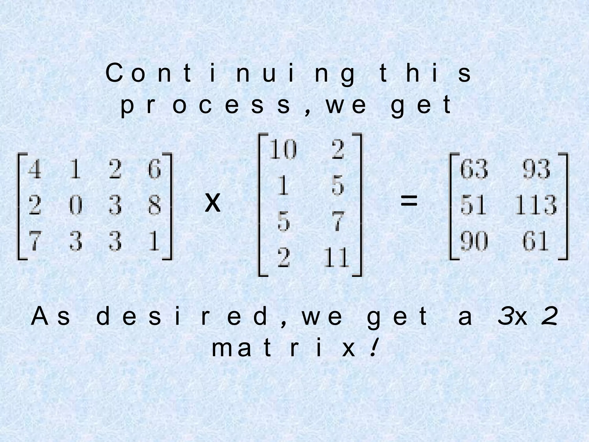 Multiplying Matrices | PPT