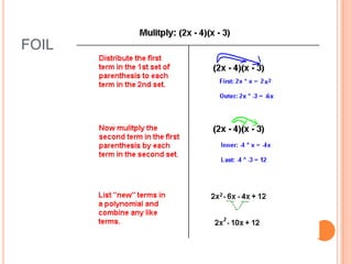 Multiplying polynomials | PPT