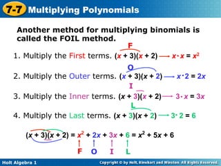 Multiplying polynomials | PDF