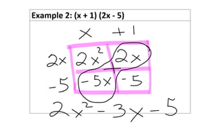 Multiplying polynomials examples | PPT