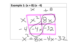 Multiplying polynomials examples | PPT