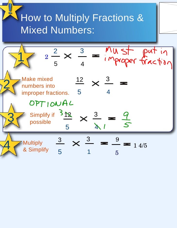 Multiplying fractions