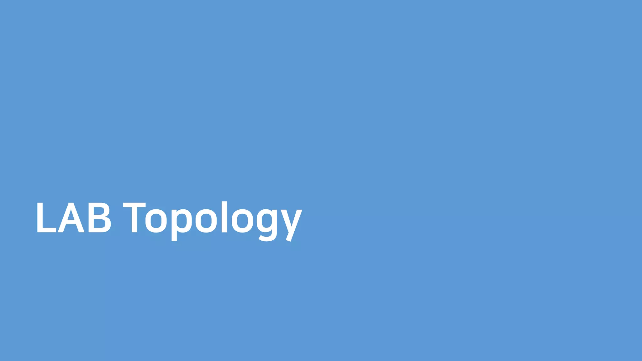 LAB Topology
 