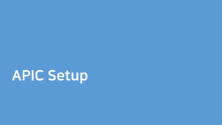 APIC Setup
 