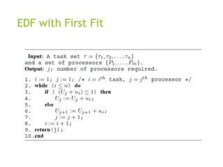 EDF with First Fit
 
