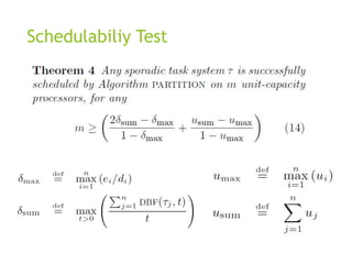 Schedulabiliy Test
 