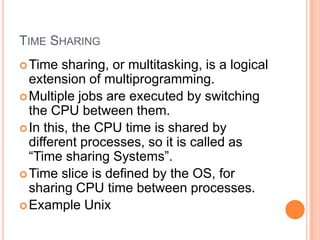Multiprogramming×haring | PPTX | Operating Systems | Computer Software ...