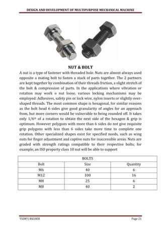 Multipurpose mechanical machine | PDF
