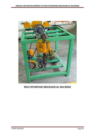 Multipurpose mechanical machine | PDF