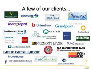A few of our clients…
 