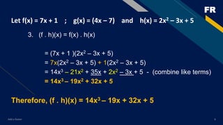 Multipying polynomial functions | PPTX