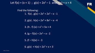 Multipying polynomial functions | PPTX