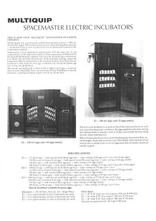 Multiquip Spacemaster Incubator