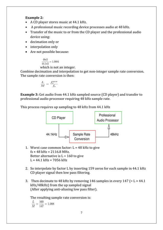 Multirate signal processing and decimation interpolation PDF