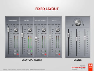 Fixed LayoutDesktop / TabletDevice