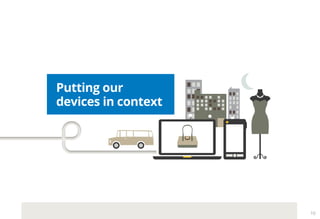 Putting our
devices in context
10
 